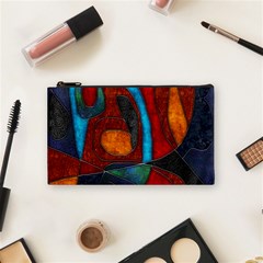 Abstract With Heart Cosmetic Bag (small) by bloomingvinedesign