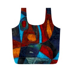 Abstract With Heart Full Print Recycle Bag (m) by bloomingvinedesign