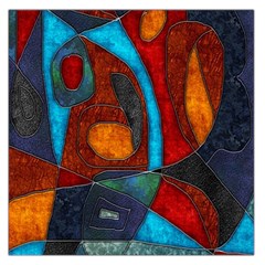 Abstract With Heart Large Satin Scarf (square) by bloomingvinedesign