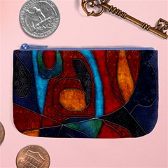 Abstract With Heart Large Coin Purse by bloomingvinedesign