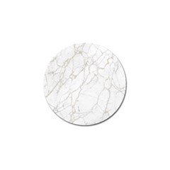 White Marble Texture Floor Background With Gold Veins Intrusions Greek Marble Print Luxuous Real Marble Golf Ball Marker by genx