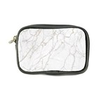 White Marble texture floor background with gold veins intrusions greek marble print luxuous real marble Coin Purse Front