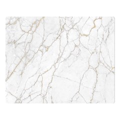 White Marble Texture Floor Background With Gold Veins Intrusions Greek Marble Print Luxuous Real Marble Double Sided Flano Blanket (large)  by genx