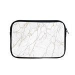 White Marble texture floor background with gold veins intrusions greek marble print luxuous real marble Apple MacBook Pro 15  Zipper Case Front