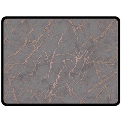 Marble Old Vintage Pinkish Gray With Bronze Veins Intrusions Texture Floor Background Print Luxuous Real Marble Fleece Blanket (large)  by genx