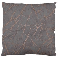 Marble Old Vintage Pinkish Gray With Bronze Veins Intrusions Texture Floor Background Print Luxuous Real Marble Large Cushion Case (two Sides) by genx