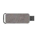 Marble Old vintage pinkish gray with bronze veins intrusions texture floor background print luxuous real marble Portable USB Flash (One Side) Front