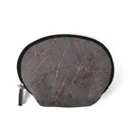 Marble Old vintage pinkish gray with bronze veins intrusions texture floor background print luxuous real marble Accessory Pouch (Small) Back