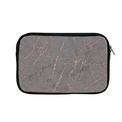 Marble Old Vintage Pinkish Gray With Bronze Veins Intrusions Texture Floor Background Print Luxuous Real Marble Apple Macbook Pro 13  Zipper Case by genx