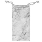 White Marble texture floor background with dark gray grey texture greek marble print luxuous real marble Jewelry Bag Front