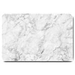 White Marble texture floor background with dark gray grey texture greek marble print luxuous real marble Large Doormat  30 x20  Door Mat