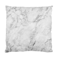 White Marble Texture Floor Background With Dark Gray Grey Texture Greek Marble Print Luxuous Real Marble Standard Cushion Case (one Side) by genx