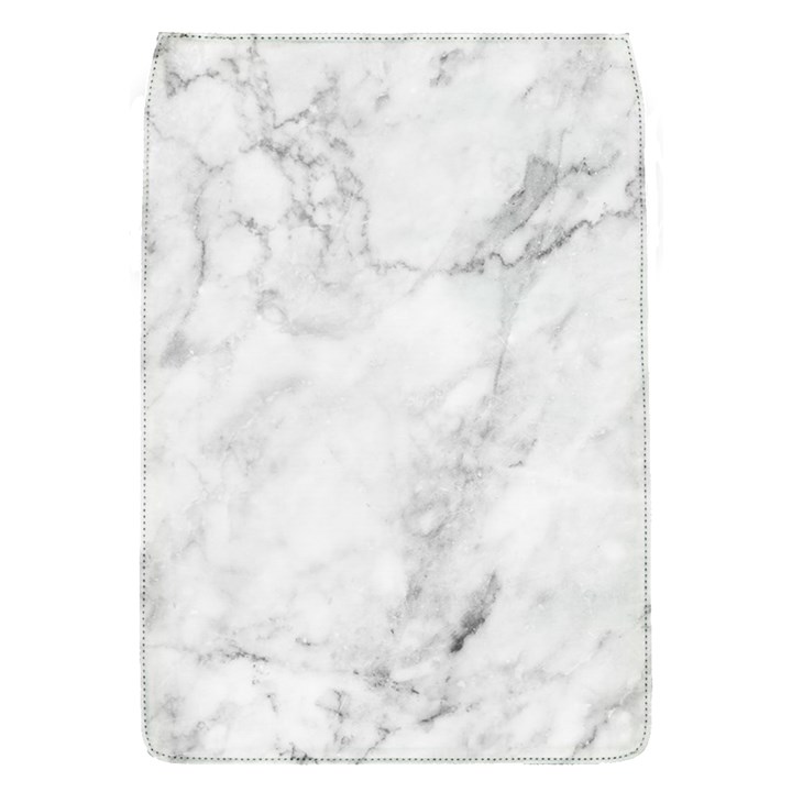 White Marble texture floor background with dark gray grey texture greek marble print luxuous real marble Removable Flap Cover (S)