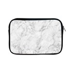 White Marble texture floor background with dark gray grey texture greek marble print luxuous real marble Apple iPad Mini Zipper Cases Front