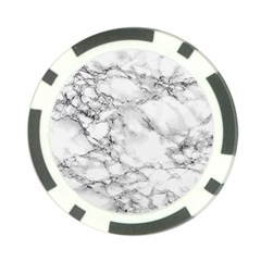 White Marble Texture Floor Background With Black Veins Texture Greek Marble Print Luxuous Real Marble Poker Chip Card Guard by genx