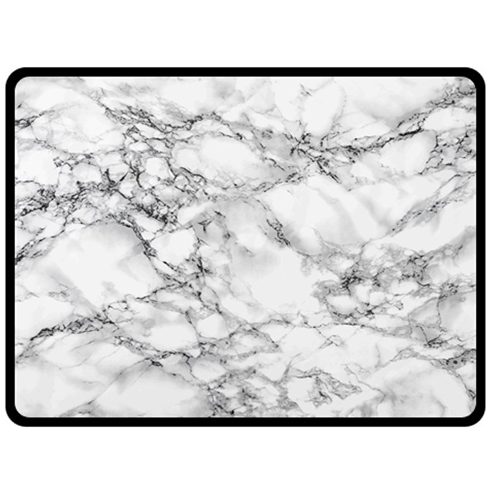 White Marble texture floor background with black veins texture greek marble print luxuous real marble Fleece Blanket (Large) 