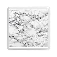 White Marble Texture Floor Background With Black Veins Texture Greek Marble Print Luxuous Real Marble Memory Card Reader (square) by genx