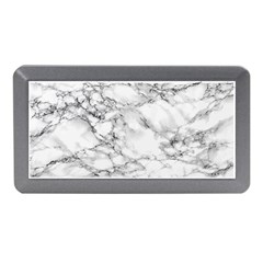 White Marble Texture Floor Background With Black Veins Texture Greek Marble Print Luxuous Real Marble Memory Card Reader (mini) by genx