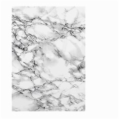 White Marble Texture Floor Background With Black Veins Texture Greek Marble Print Luxuous Real Marble Large Garden Flag (two Sides) by genx