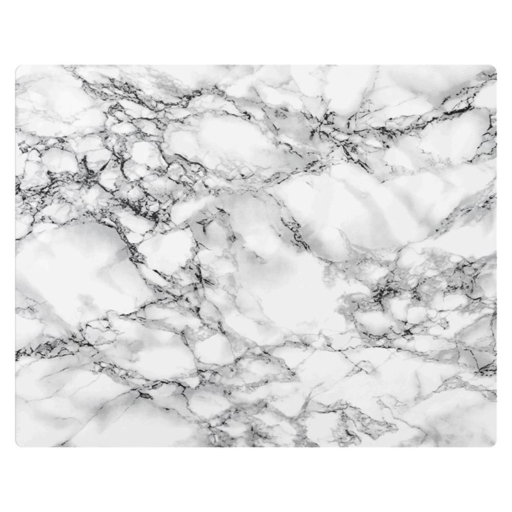 White Marble texture floor background with black veins texture greek marble print luxuous real marble Double Sided Flano Blanket (Medium) 