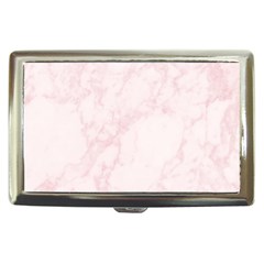 Pink Marble Texture Floor Background With Light Pink Veins Greek Marble Print Luxuous Real Marble  Cigarette Money Case by genx