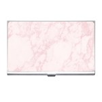 Pink Marble texture floor background with light pink veins greek marble print luxuous real marble. Business Card Holder Front