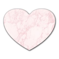 Pink Marble Texture Floor Background With Light Pink Veins Greek Marble Print Luxuous Real Marble  Heart Mousepads by genx