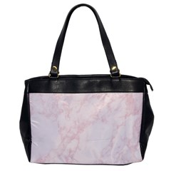 Pink Marble Texture Floor Background With Light Pink Veins Greek Marble Print Luxuous Real Marble  Oversize Office Handbag by genx