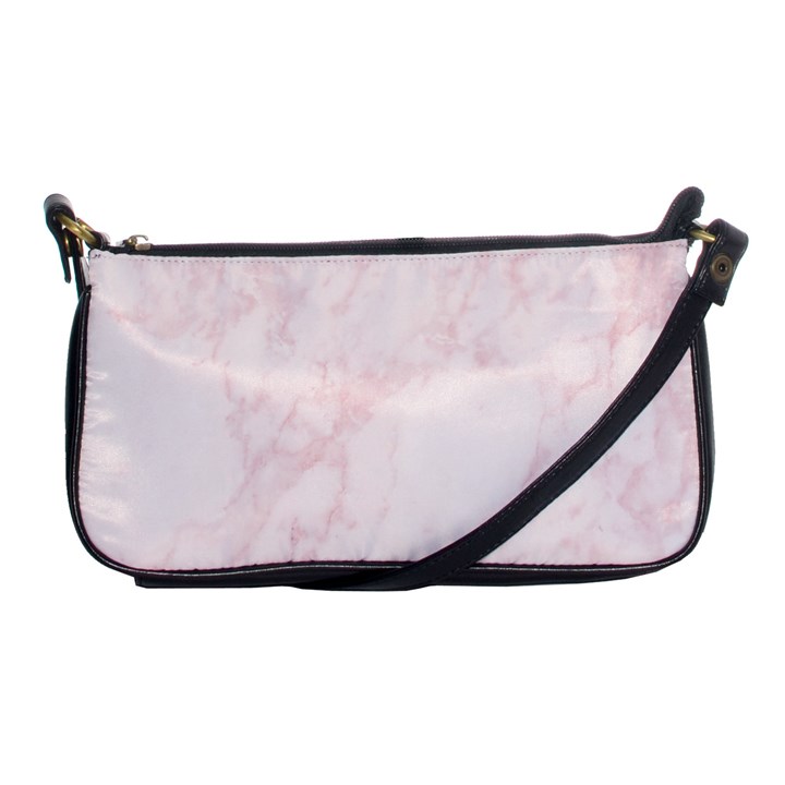 Pink Marble texture floor background with light pink veins greek marble print luxuous real marble. Shoulder Clutch Bag