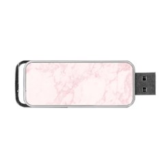 Pink Marble Texture Floor Background With Light Pink Veins Greek Marble Print Luxuous Real Marble  Portable Usb Flash (one Side) by genx