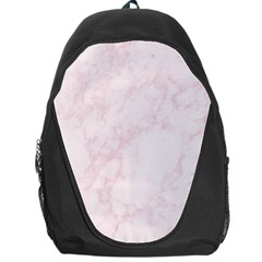 Pink Marble Texture Floor Background With Light Pink Veins Greek Marble Print Luxuous Real Marble  Backpack Bag by genx