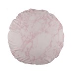 Pink Marble texture floor background with light pink veins greek marble print luxuous real marble. Standard 15  Premium Round Cushions Front