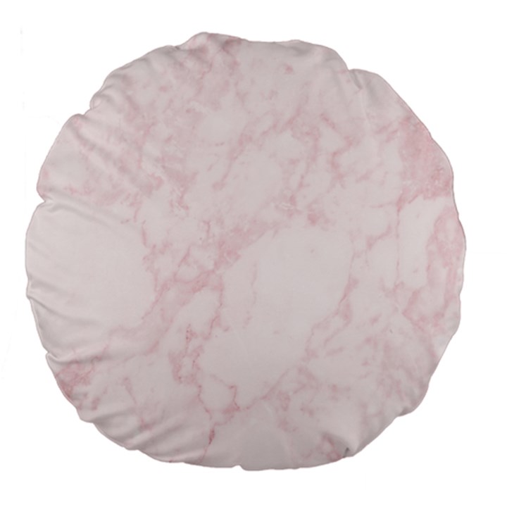 Pink Marble texture floor background with light pink veins greek marble print luxuous real marble. Large 18  Premium Flano Round Cushions