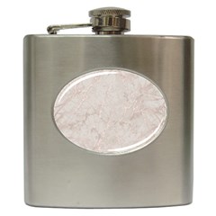 Pink Marble Beige Texture Floor Background With Shinny Pink Veins Greek Marble Print Luxuous Real Marble  Hip Flask (6 Oz) by genx