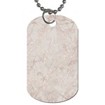 Pink Marble beige texture floor background with shinny pink veins greek marble print luxuous real marble. Dog Tag (Two Sides) Front