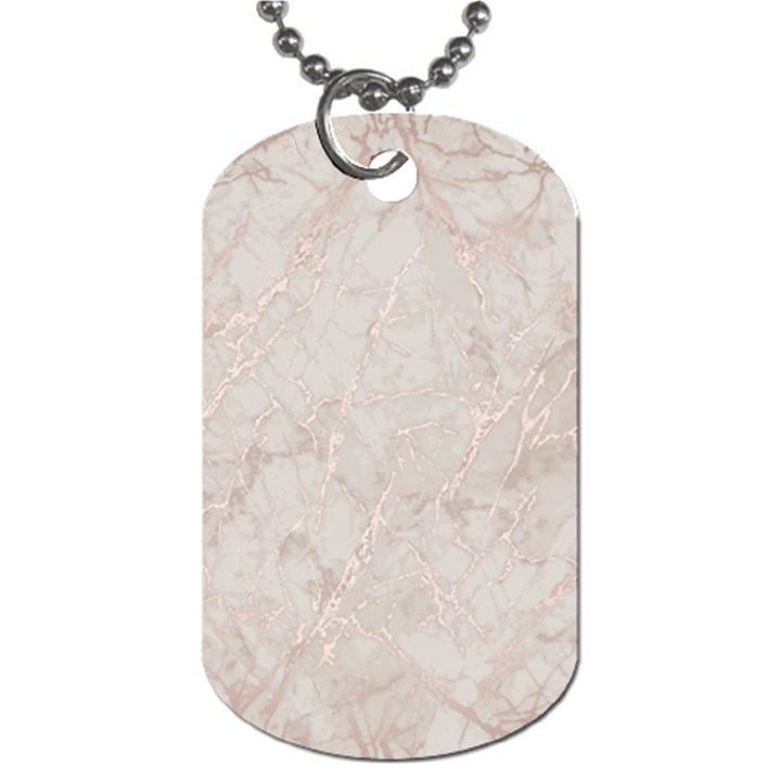 Pink Marble beige texture floor background with shinny pink veins greek marble print luxuous real marble. Dog Tag (Two Sides)