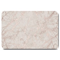 Pink Marble Beige Texture Floor Background With Shinny Pink Veins Greek Marble Print Luxuous Real Marble  Large Doormat  by genx