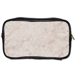 Pink Marble Beige Texture Floor Background With Shinny Pink Veins Greek Marble Print Luxuous Real Marble  Toiletries Bag (one Side) by genx