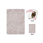 Pink Marble beige texture floor background with shinny pink veins greek marble print luxuous real marble. Playing Cards Single Design (Mini) Back