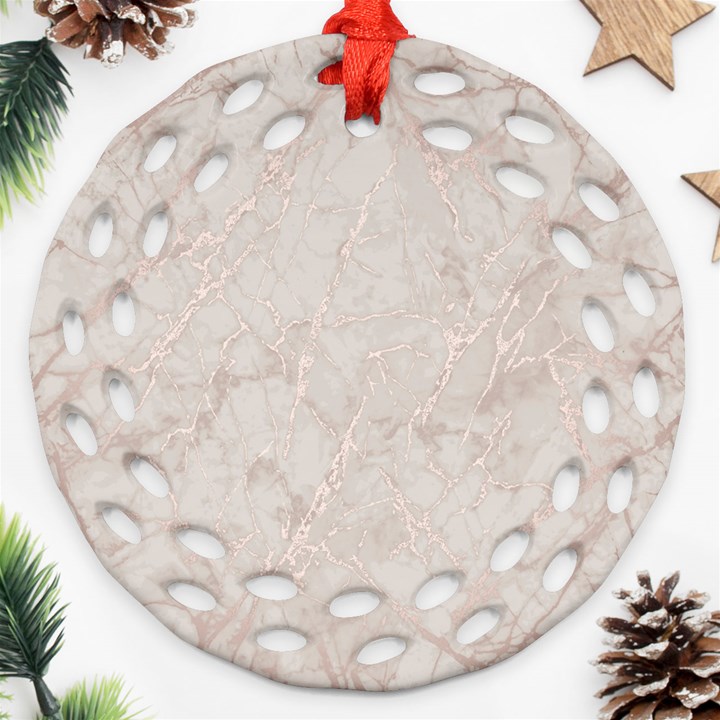 Pink Marble beige texture floor background with shinny pink veins greek marble print luxuous real marble. Ornament (Round Filigree)