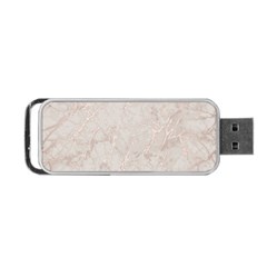 Pink Marble Beige Texture Floor Background With Shinny Pink Veins Greek Marble Print Luxuous Real Marble  Portable Usb Flash (one Side) by genx