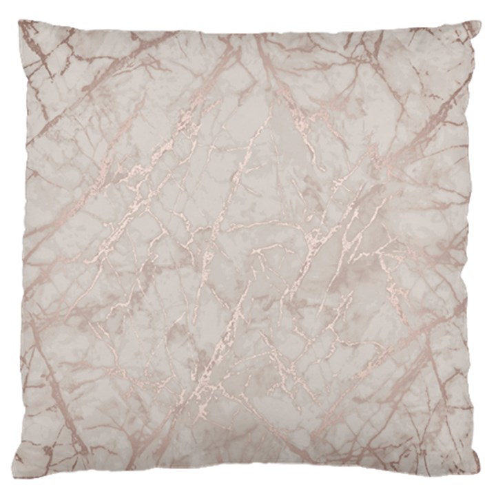 Pink Marble beige texture floor background with shinny pink veins greek marble print luxuous real marble. Large Flano Cushion Case (One Side)