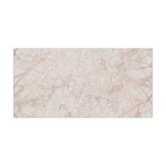 Pink Marble Beige Texture Floor Background With Shinny Pink Veins Greek Marble Print Luxuous Real Marble  Yoga Headband by genx