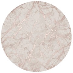 Pink Marble Beige Texture Floor Background With Shinny Pink Veins Greek Marble Print Luxuous Real Marble  Wooden Bottle Opener (round) by genx