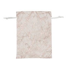 Pink Marble Beige Texture Floor Background With Shinny Pink Veins Greek Marble Print Luxuous Real Marble  Lightweight Drawstring Pouch (s) by genx