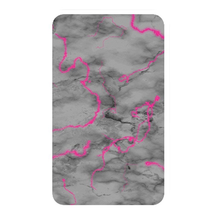 Marble light gray with bright magenta pink veins texture floor background retro neon 80s style neon colors print luxuous real marble Memory Card Reader (Rectangular)