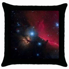 Horsehead Nebula 2019 Black Throw Pillow Case by idjy