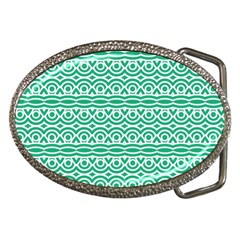 Pattern Green Belt Buckles by Mariart