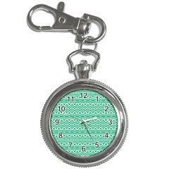 Pattern Green Key Chain Watches by Mariart