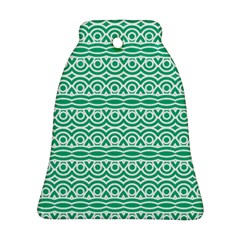 Pattern Green Ornament (bell) by Mariart